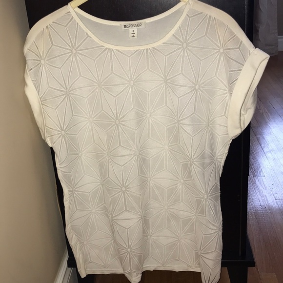 White dressy top.